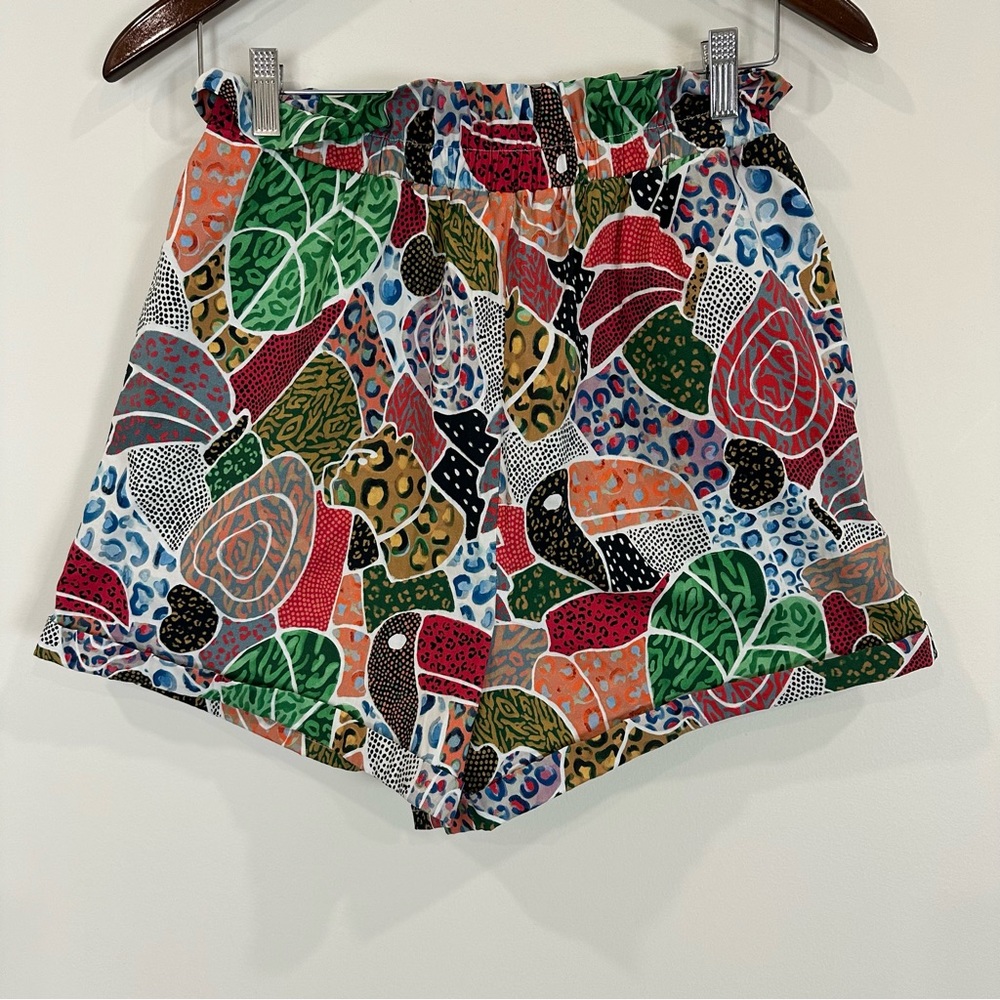 FARM RIO for Anthropologie High Rise Elastic Waist Swing Shorts Size Small NWT